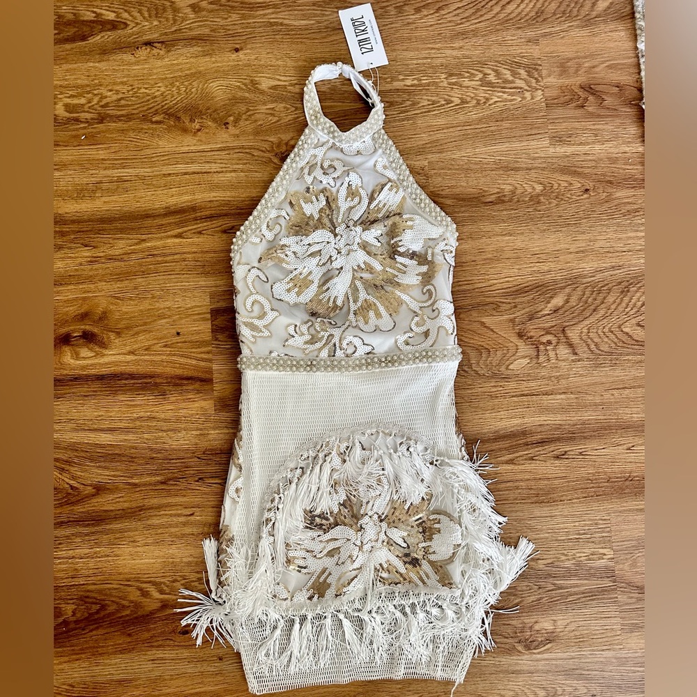 12th Tribe fringe sequin dress